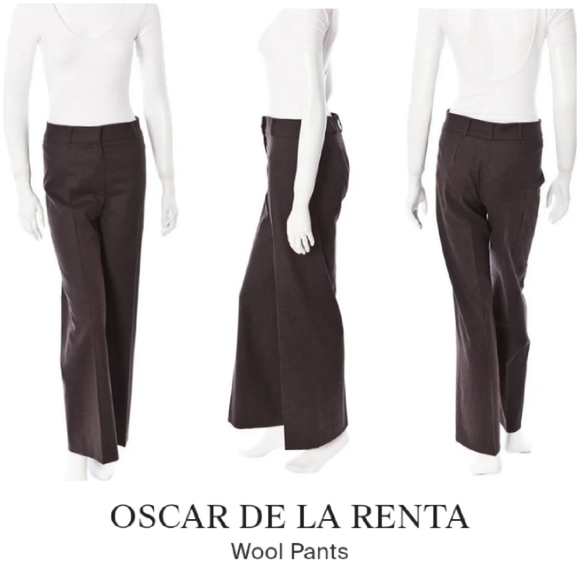 Oscar de la Renta Pants - Oscar De La Renta Wool Pants